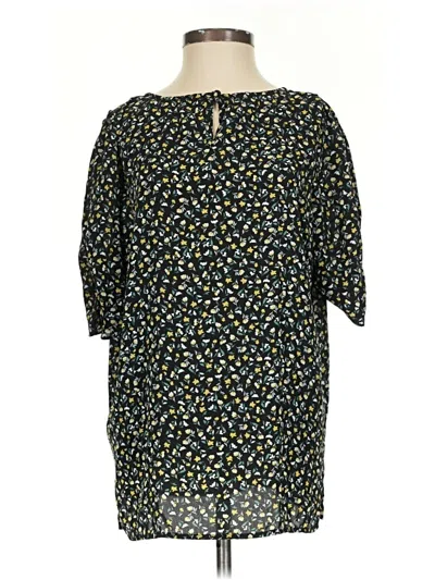 Pre-owned Fun2fun 3/4 Sleeve Blouse In Black