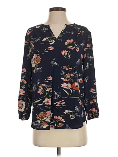 Pre-owned Fun2fun 3/4 Sleeve Blouse In Black
