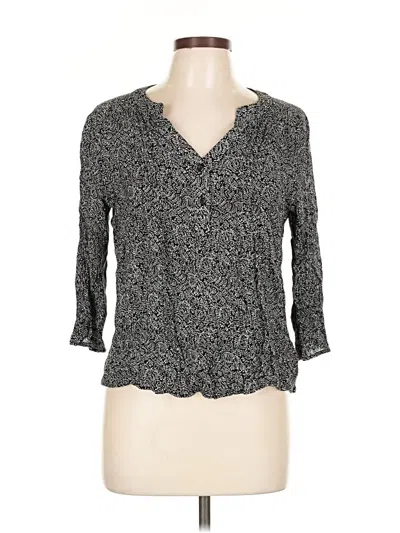 Pre-owned Fun2fun 3/4 Sleeve Blouse In Gray