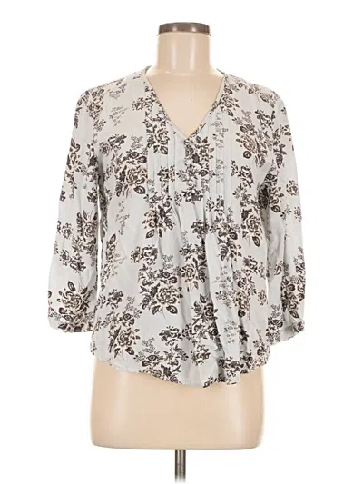 Pre-owned Fun2fun 3/4 Sleeve Blouse In Gray