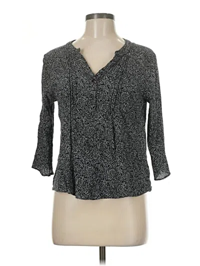 Pre-owned Fun2fun 3/4 Sleeve Blouse In Gray