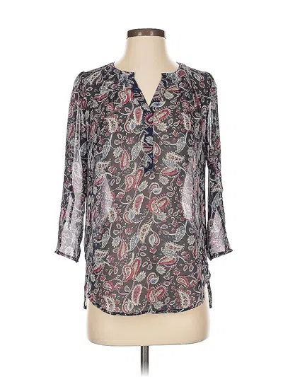 Pre-owned Fun2fun 3/4 Sleeve Blouse In Gray