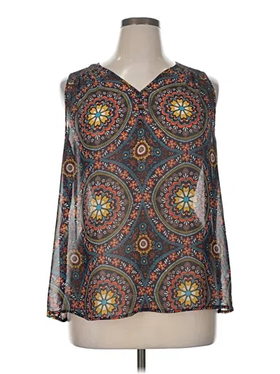 Pre-owned Fun2fun 3/4 Sleeve Blouse In Gray