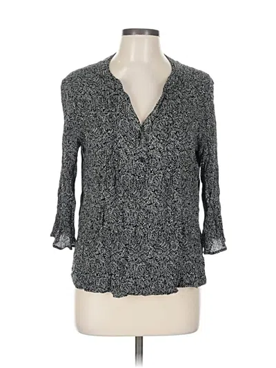 Pre-owned Fun2fun 3/4 Sleeve Blouse In Gray