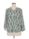 Fun2fun 3/4 Sleeve Blouse In Green