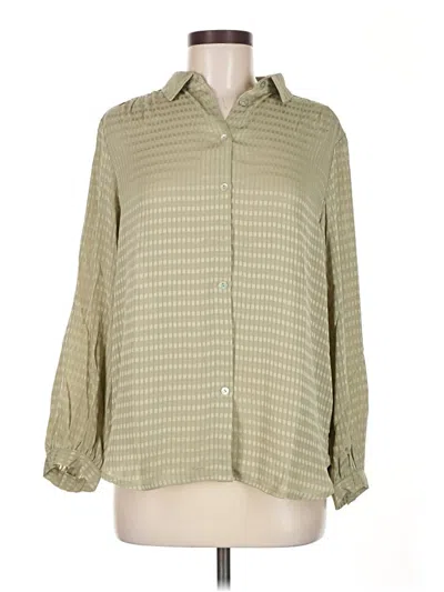 Pre-owned Fun2fun 3/4 Sleeve Blouse In Green