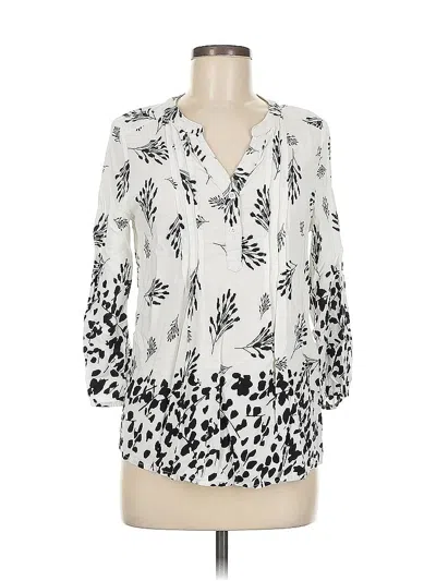 Pre-owned Fun2fun 3/4 Sleeve Blouse In White