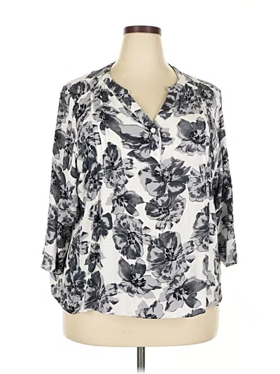 Pre-owned Fun2fun 3/4 Sleeve Blouse In White