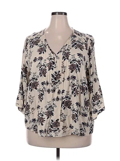 Pre-owned Fun2fun 3/4 Sleeve Blouse In White