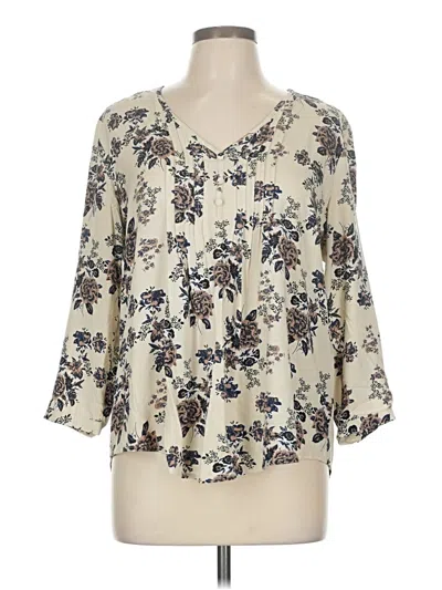 Pre-owned Fun2fun 3/4 Sleeve Blouse In White