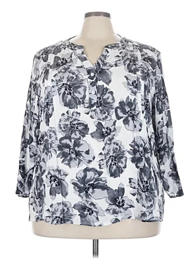 Pre-owned Fun2fun 3/4 Sleeve Blouse In White