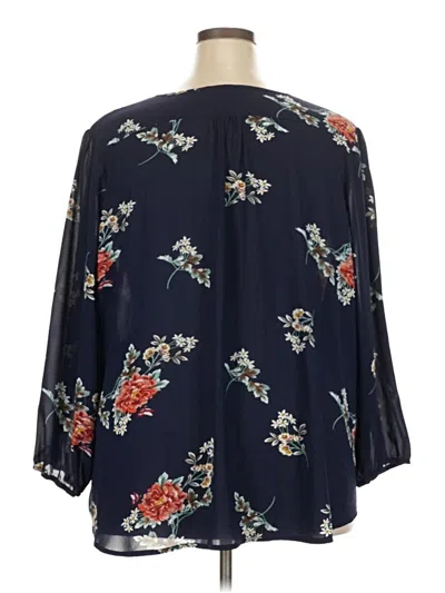 Pre-owned Fun2fun 3/4 Sleeve T-shirt In Blue