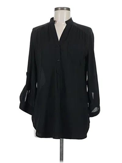 Pre-owned Fun2fun Long Sleeve Blouse In Black