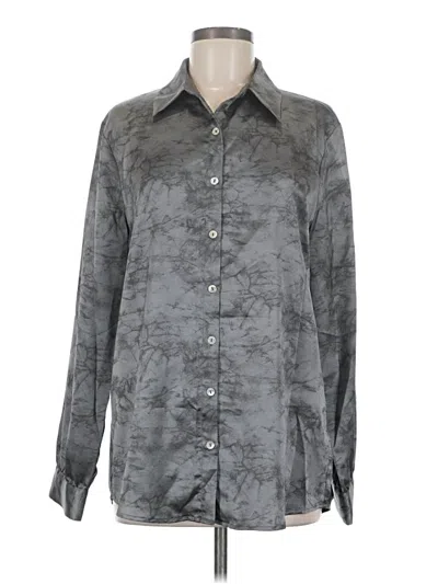 Pre-owned Fun2fun Long Sleeve Blouse In Gray
