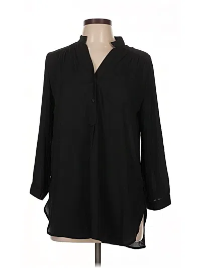 Pre-owned Fun2fun Long Sleeve Polo Shirt In Black