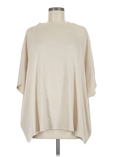 Pre-owned Fun2fun Poncho In Ivory