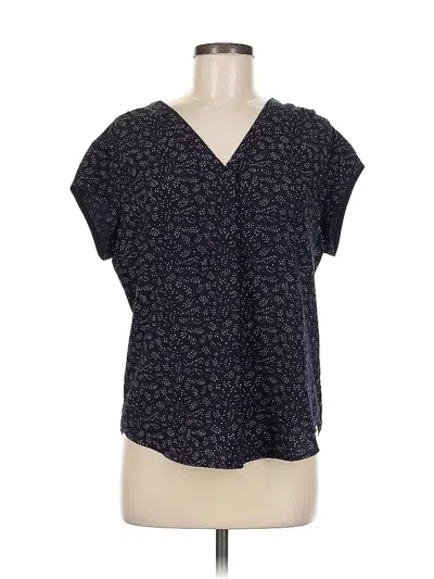 Pre-owned Fun2fun Short Sleeve Blouse In Black