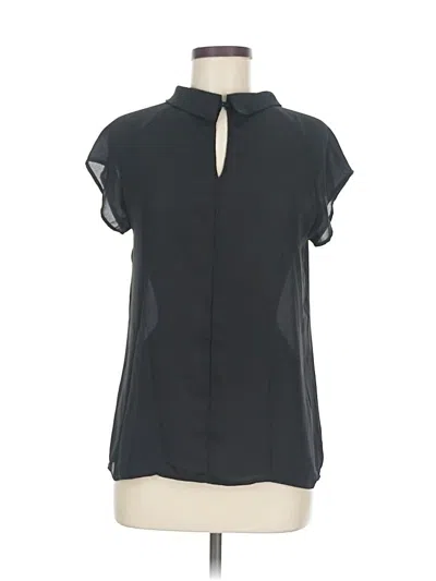 Pre-owned Fun2fun Short Sleeve Blouse In Black