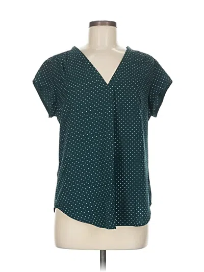 Pre-owned Fun2fun Short Sleeve Blouse In Blue