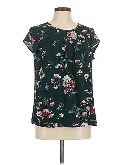 Pre-owned Fun2fun Short Sleeve Blouse In Blue