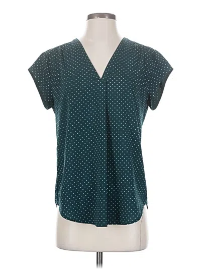 Pre-owned Fun2fun Short Sleeve Blouse In Blue