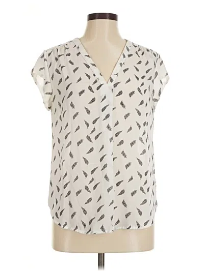 Pre-owned Fun2fun Short Sleeve Blouse In Ivory