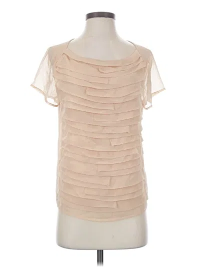 Pre-owned Fun2fun Short Sleeve Blouse In Ivory