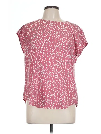 Pre-owned Fun2fun Short Sleeve Blouse In Pink