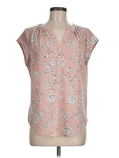 Pre-owned Fun2fun Short Sleeve Blouse In Pink