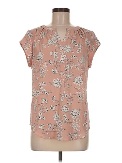 Pre-owned Fun2fun Short Sleeve Blouse In Pink