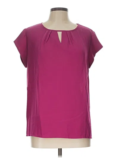 Pre-owned Fun2fun Short Sleeve Blouse In Purple
