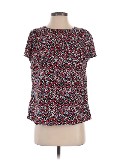 Pre-owned Fun2fun Short Sleeve Blouse In Red