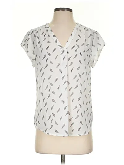 Pre-owned Fun2fun Short Sleeve Blouse In Silver