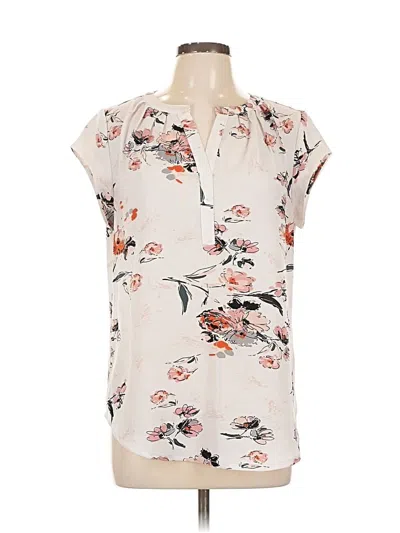 Pre-owned Fun2fun Short Sleeve Blouse In White