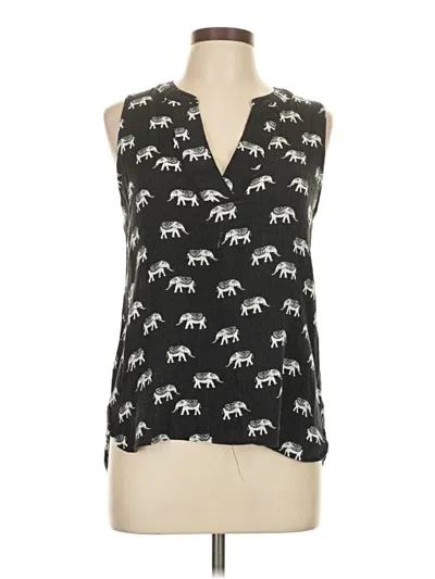 Pre-owned Fun2fun Sleeveless Blouse In Black