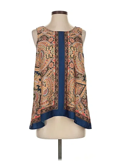 Pre-owned Fun2fun Sleeveless Blouse In Blue