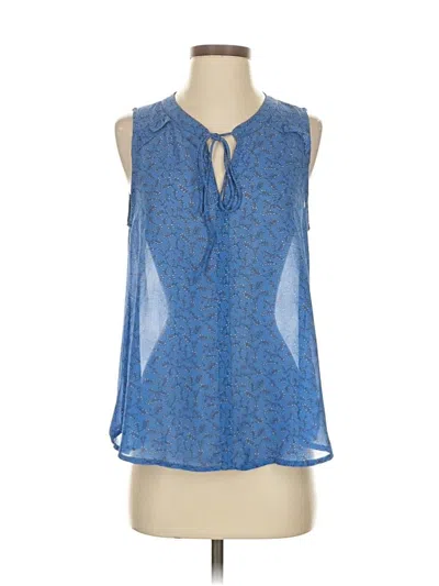 Pre-owned Fun2fun Sleeveless Blouse In Blue