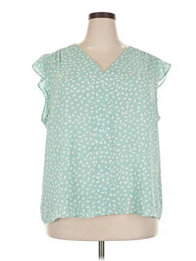 Pre-owned Fun2fun Sleeveless Blouse In Blue