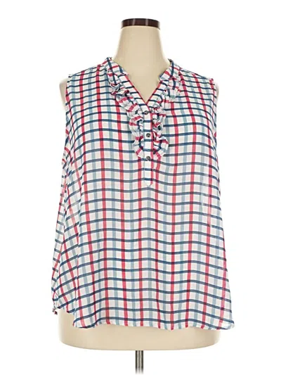 Pre-owned Fun2fun Sleeveless Blouse In Blue