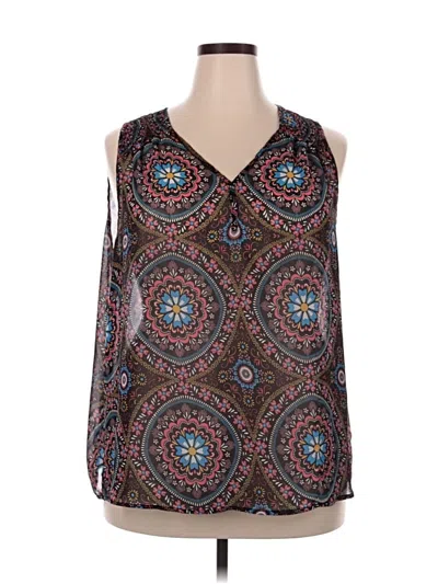 Pre-owned Fun2fun Sleeveless Blouse In Brown