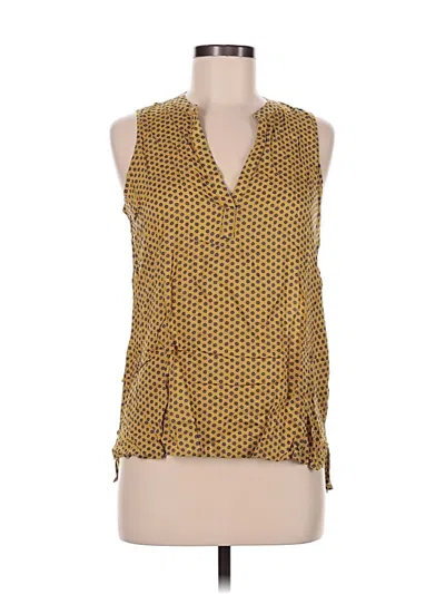 Pre-owned Fun2fun Sleeveless Blouse In Gold