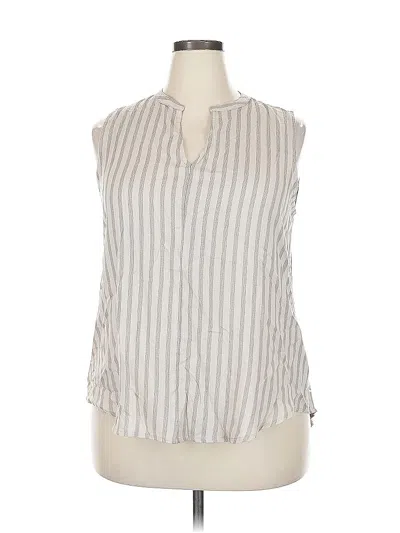 Pre-owned Fun2fun Sleeveless Blouse In Gray