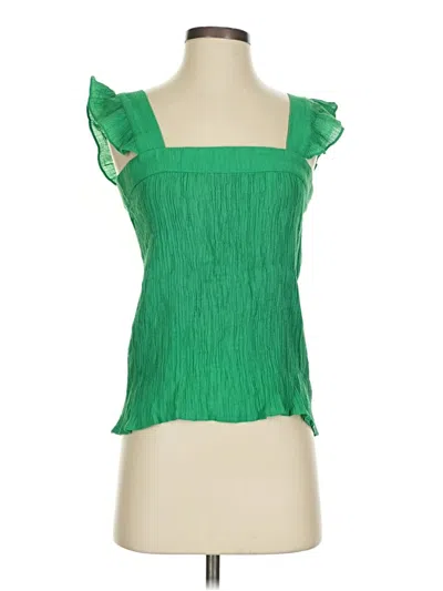 Pre-owned Fun2fun Sleeveless Blouse In Green