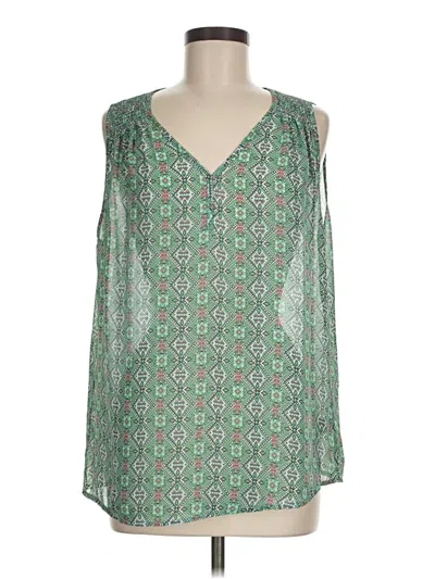 Pre-owned Fun2fun Sleeveless Blouse In Green