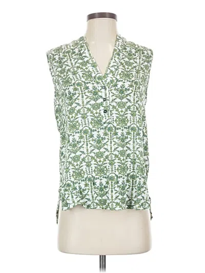 Pre-owned Fun2fun Sleeveless Blouse In Green