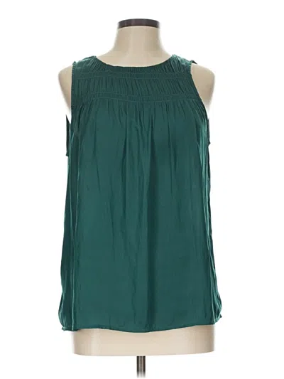 Pre-owned Fun2fun Sleeveless Blouse In Teal