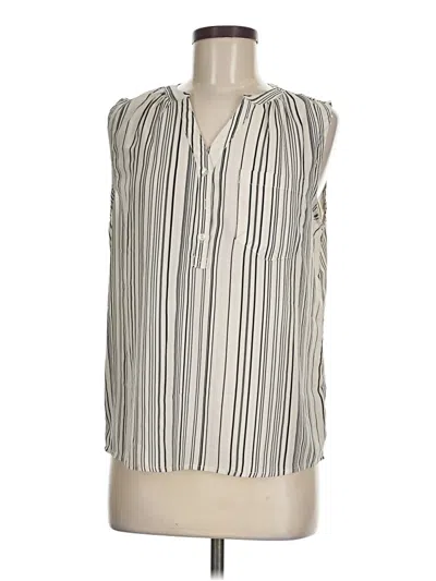 Pre-owned Fun2fun Sleeveless Blouse In White