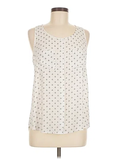Pre-owned Fun2fun Sleeveless Blouse In White