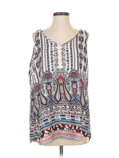 Pre-owned Fun2fun Sleeveless Blouse In White