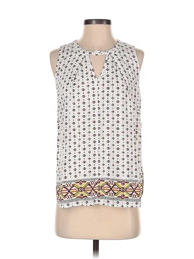 Pre-owned Fun2fun Sleeveless Blouse In White